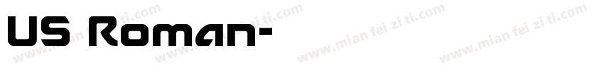 US Roman字体转换